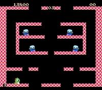 une photo d'Ã©cran de Bubble Bobble sur Nintendo Nes